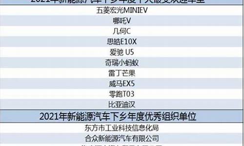 汽车下乡补贴车型目录2023最新公布图片_汽车下乡补贴车型目录2023最新公布