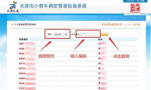 天津汽车摇号查询小客车摇号阶梯信息,2021年天津小客车摇号